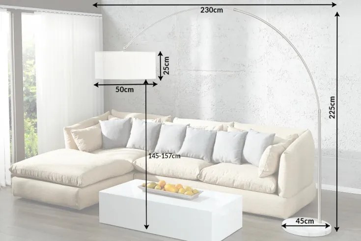 Stojacia lampa Extenso white
