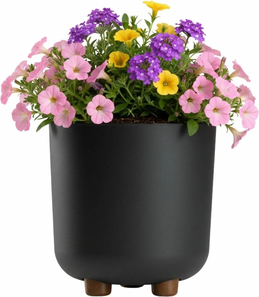 Plastový květináč na nožičkách Terra 21x19,3 cm - výber z 6 prevedení
