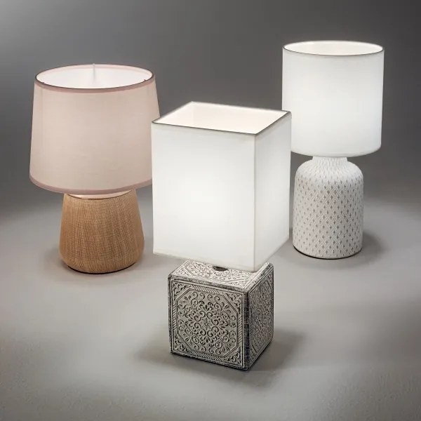 Ideal Lux - Stolná lampa KALI 1xE14/40W/230V krémová/béžová