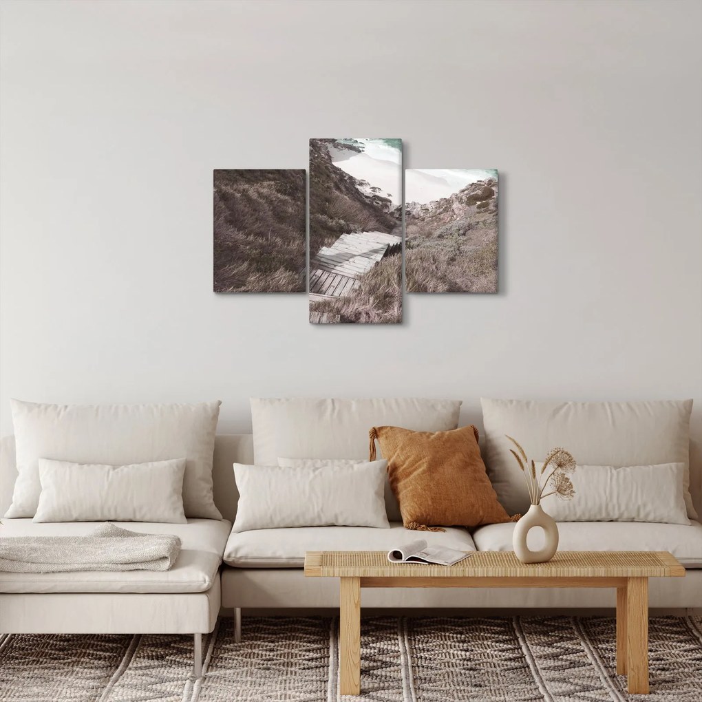 Obraz - Cesta k smaragdovému moru (90x60 cm)