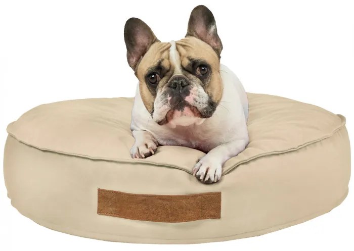 INTERMEDIC SK Okrúhly peliešok pre psa z plyšu s ortopedickou penou Farba: Perlová, Veľkosť: Priemer - 80 cm