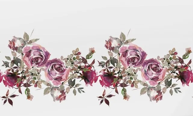 Obrus Ruže 80x80 cm, biely