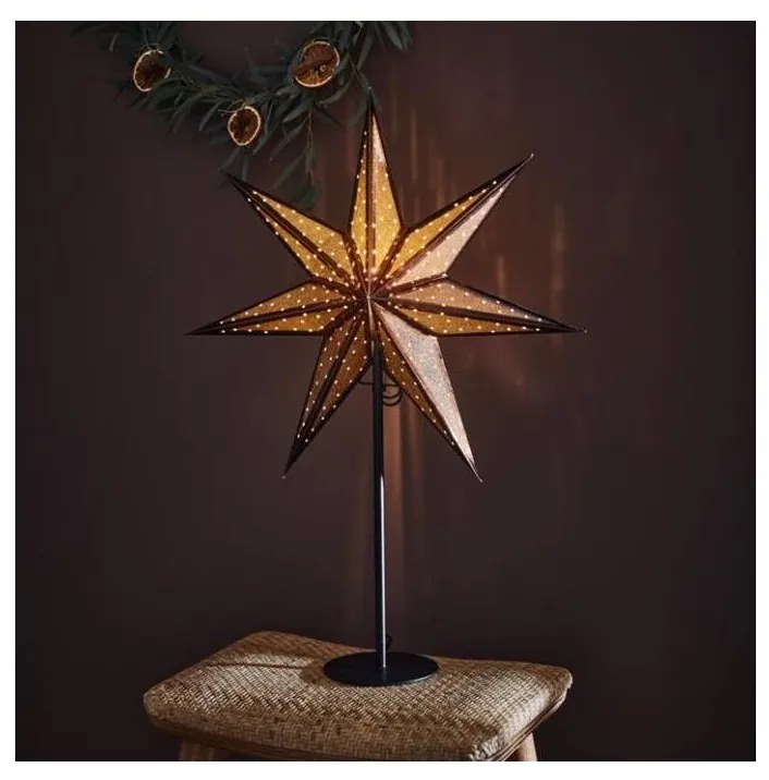 Markslöjd 705796 - Vianočná dekorácia GLITTER 1xE14/25W/230V 65 cm bronzová/čierna