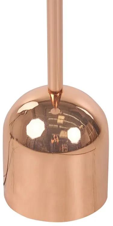 Kovová medená stojaca lampa MACASIA Beliani