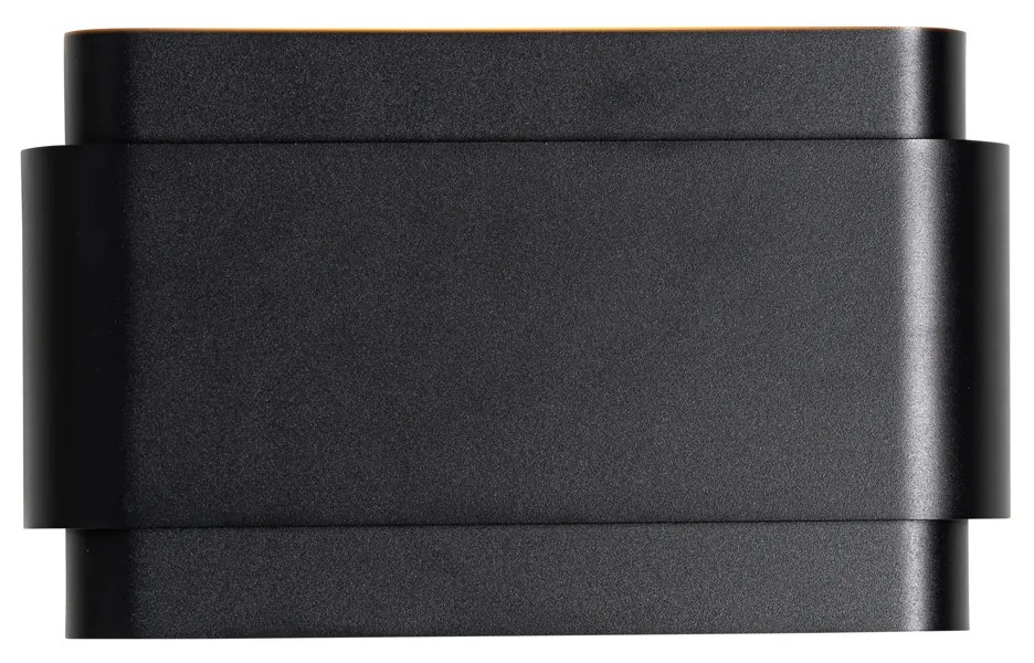 Priemyselná nástenná lampa čierna 2-svetlá - Coen