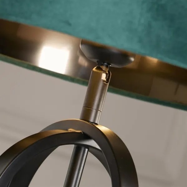 Searchlight EU91101EM - Stolová lampa CHIC 1xE27/60W/230V zelená