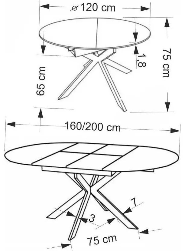 Jedálenský stôl Triad, prírodné drevo