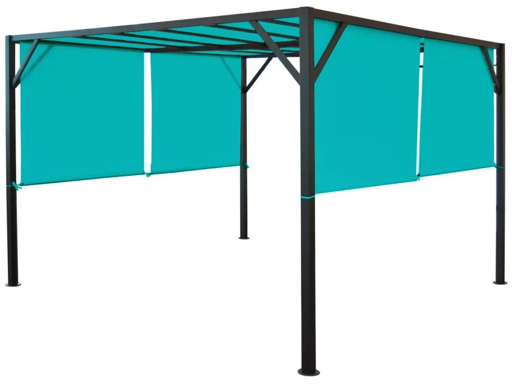 Pergola so sťahovacou strechou 3x3 m Dekorhome