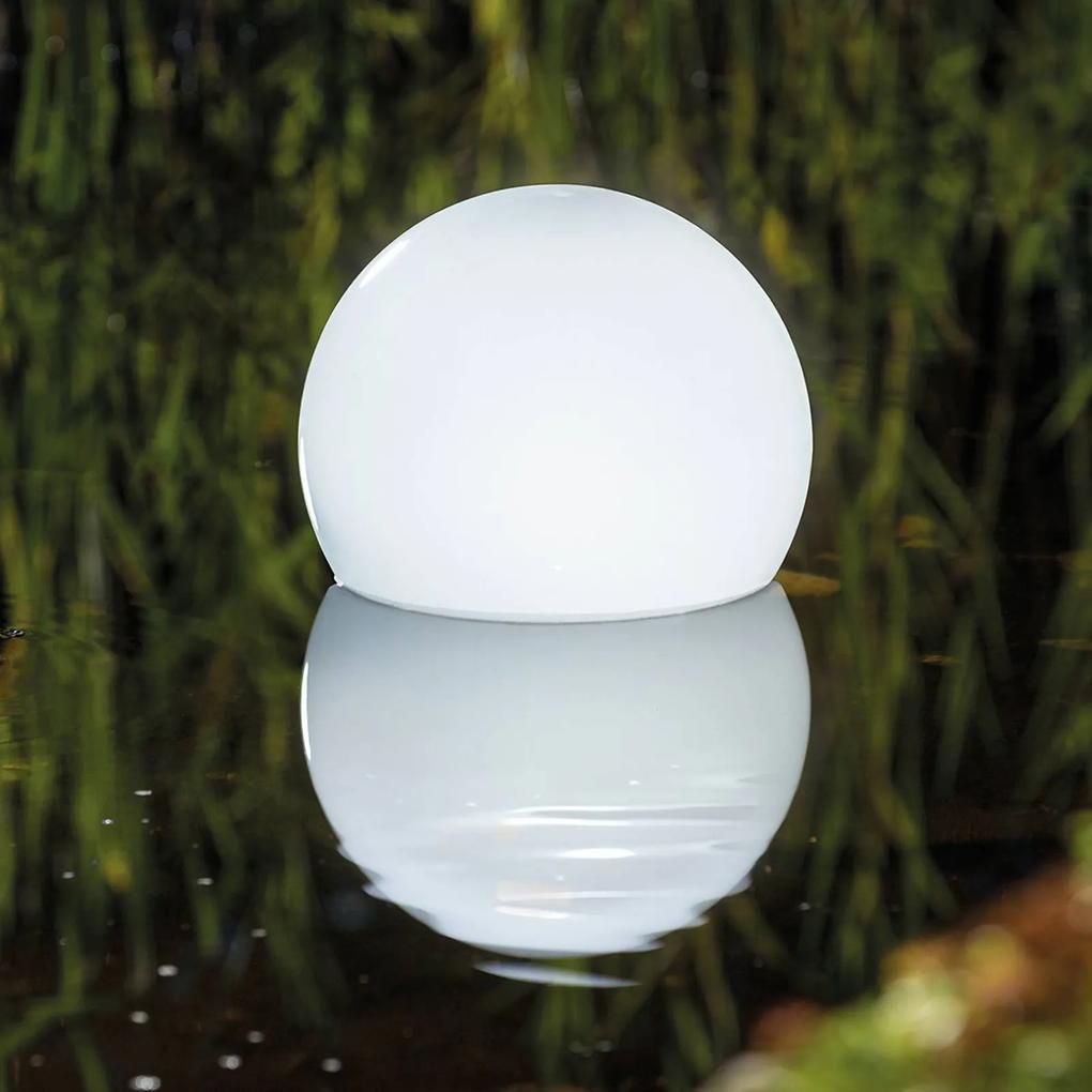 Plávajúca RGB LED solárna guľa Float 25, na diaľku