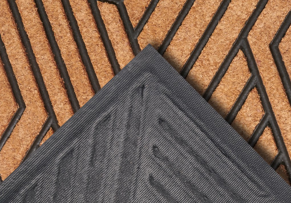 Hanse Home, Rohožka Labyrinth 105934 - na von aj na doma, 45x75, hnedá, chodba / predsieň