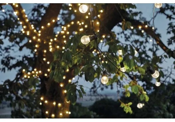 LED Vonkajšia dekoračná reťaz 10xLED/10m IP44 číra