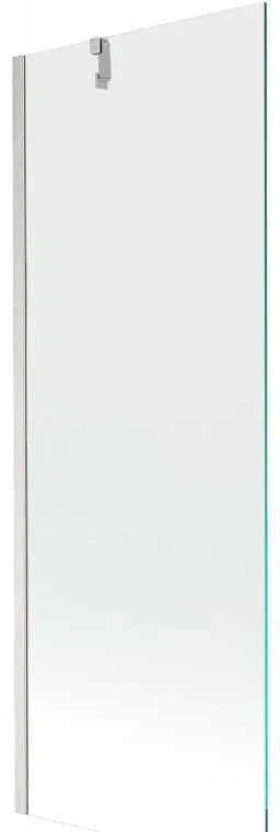 Mexen Next, 1-krídlová vaňová zástena 70 x 150 cm, 6mm číre sklo, oceľová, 895-070-000-00-00-97