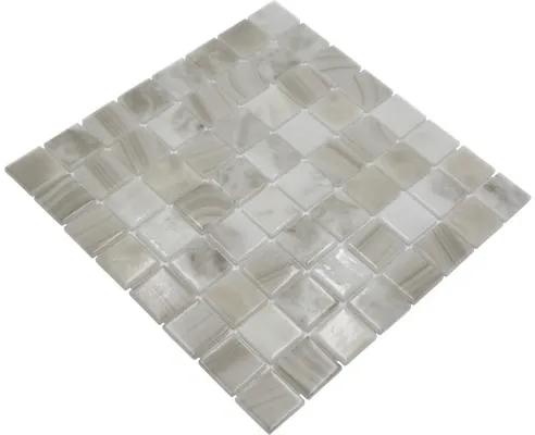 Sklenená mozaika VP56381PUR štvorcová ECO SEA SALT 38 PUR 31,6x31,6 cm