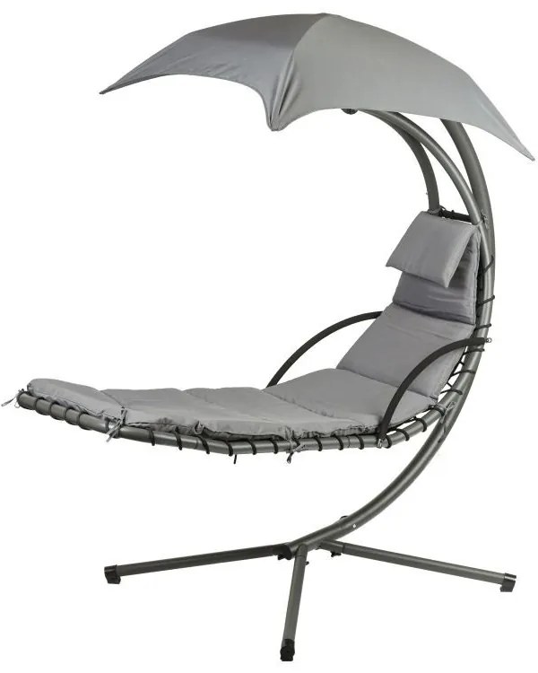 ZÁHRADNÉ ZÁVESNÉ KRESLO ZALIA ŠEDÉ