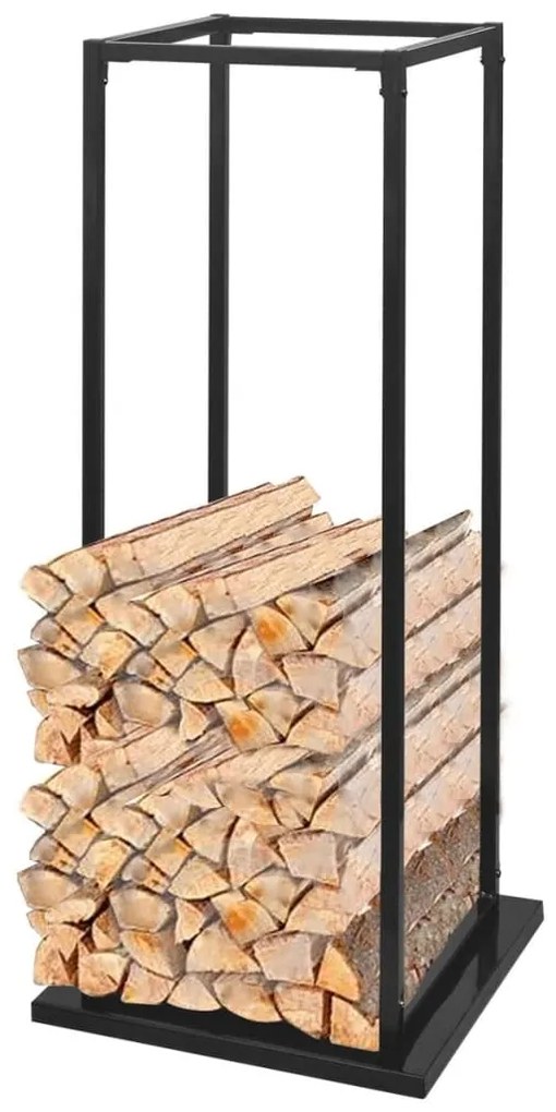 vidaXL Stojan na krbové drevo so základňou 113 cm