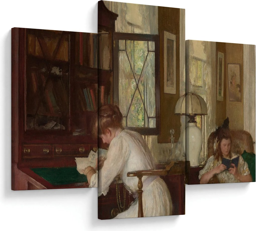 Obraz - Edmund Tarbell, Josephine and Mercie, reprodukcia (90x60 cm)