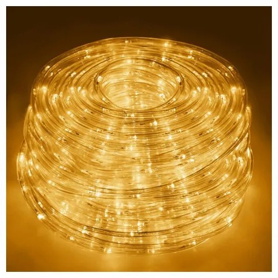 SPRINGOS LED svetelná hadica - 20m, 480LED, 8 funkcií, IP44, teplá biela