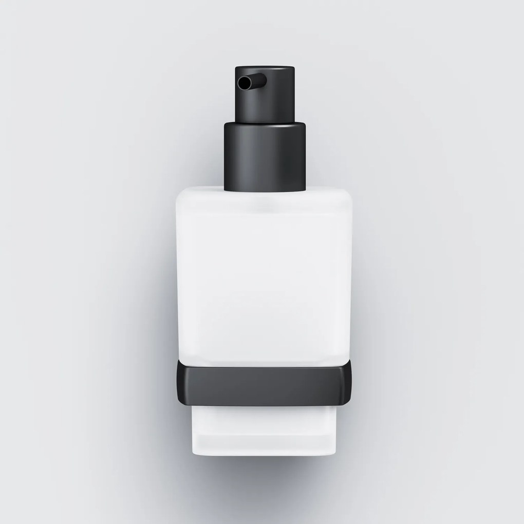 Dávkovač mydla AM.PM Gem AGA36922 nástenný, sklo, čierny