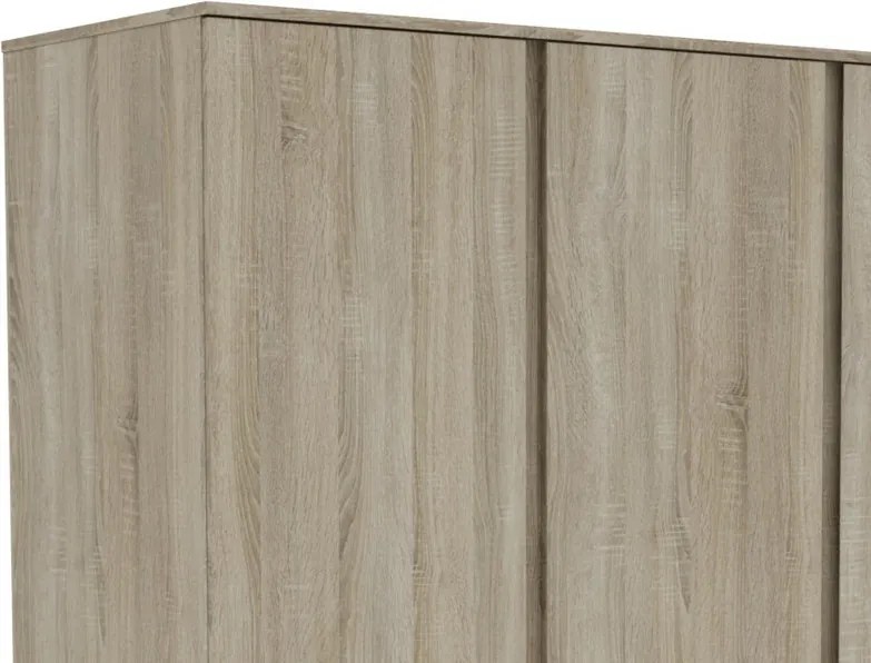 Šatníková skriňa Carlos, dub sonoma, 152 cm