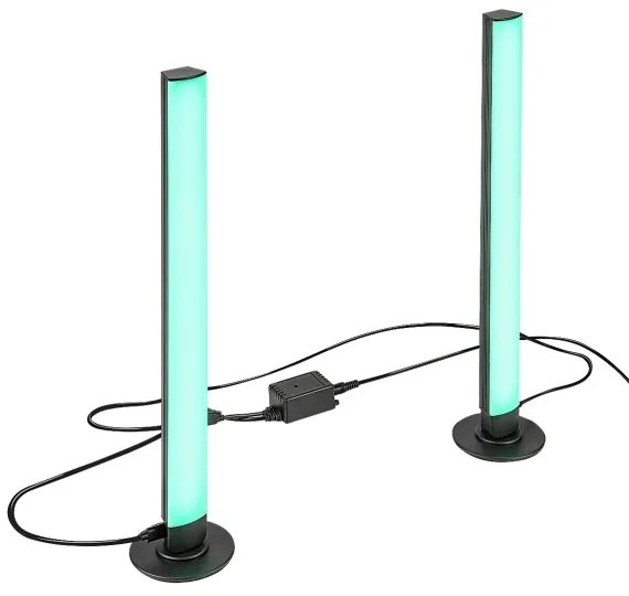 Rabalux 76014 - SADA 2x LED RGB Stmievateľná stolná lampa PACO LED/5W/5V