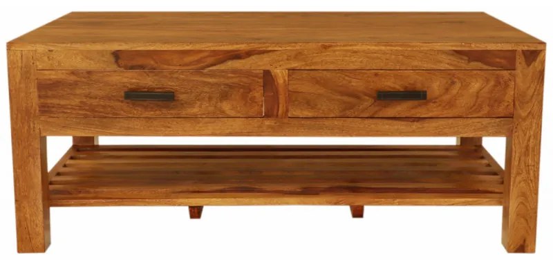 Konferenčný stolík Rami 110x45x60 indický masív palisander sheesham Svetlomedová