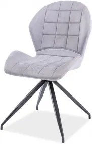 SADRO STEEL stolička, Farba Sivá - svetlá