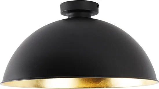 Stropná lampa čierna so zlatom 42 cm nastaviteľná - Magnax