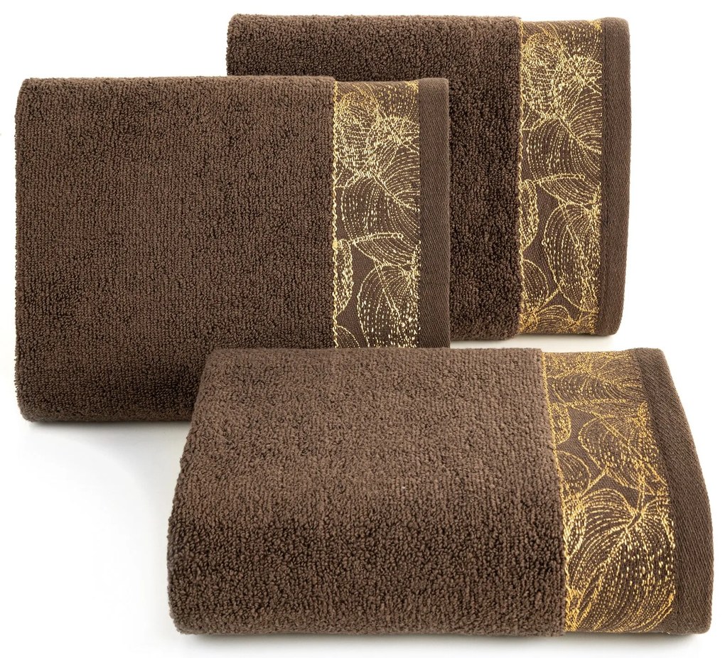 BAVLNENÝ UTERÁK AGIS 50X90 CM HNEDÁ