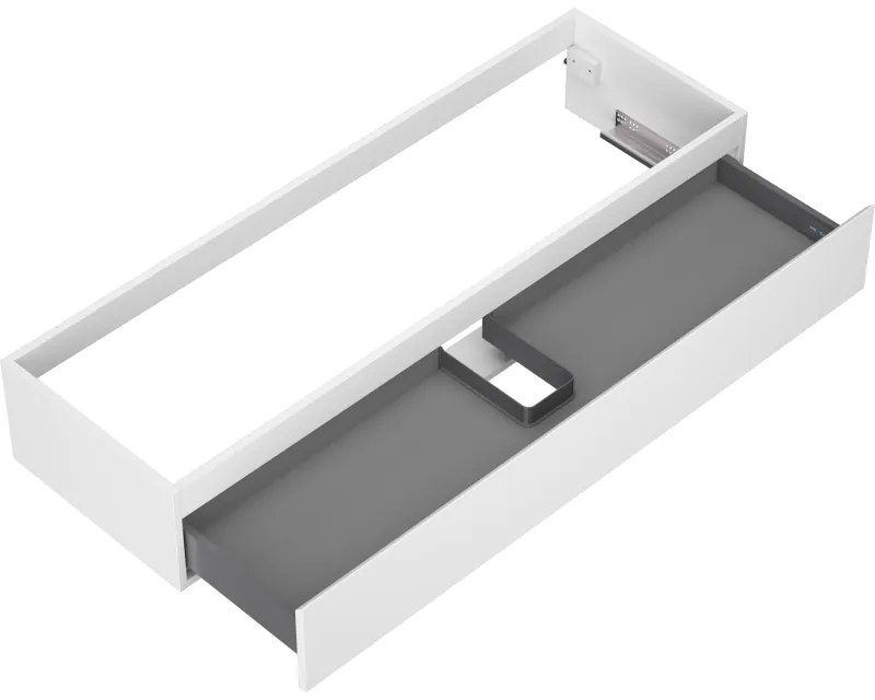 Mexen Orio, kúpeľňová skrinka pod umývadlo 140 cm, 1 zásuvka, biela matná, 91A10-14023-1-BF01
