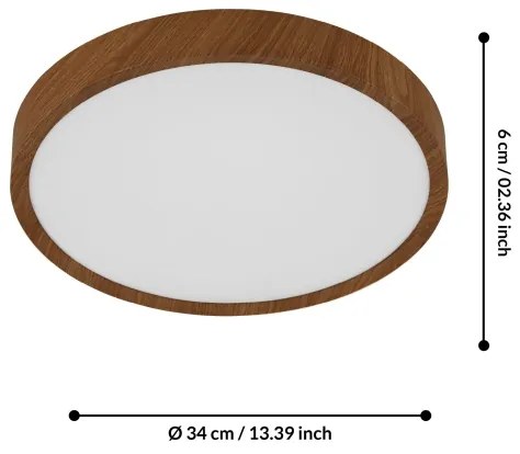 Eglo 75628 - LED Stropné svietidlo GIGLIO LED/14,6W/230V