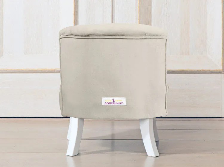 Detské kreslo béžové 17 cm a 25 cm Biela