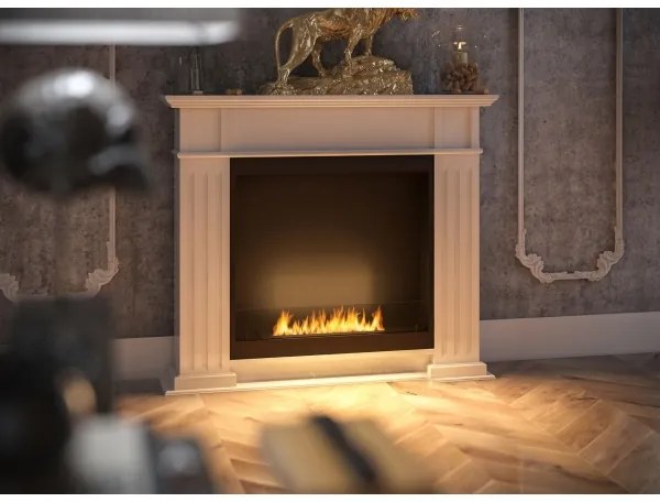 InFire - BIO krb 115x100 cm 3kW biela