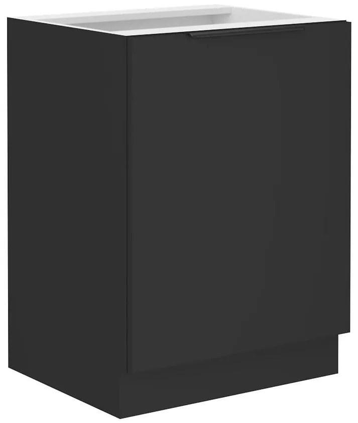 Kuchynská skrinka Siena čierna mat 60d 1f bb