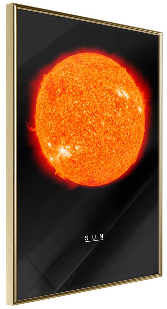 Artgeist Plagát - Sun [Poster] Veľkosť: 40x60, Verzia: Zlatý rám
