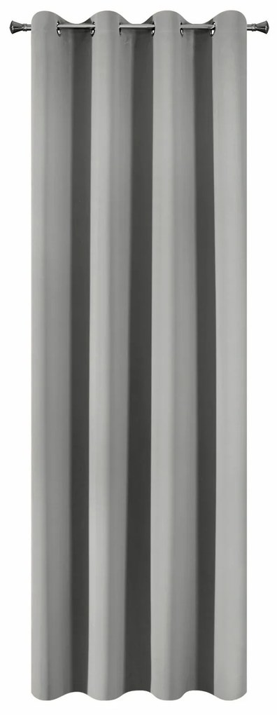 ZATEMŇOVACÍ ZÁVES NA KRÚŽKOCH PARISA 135X250 CM STRIEBORNÁ