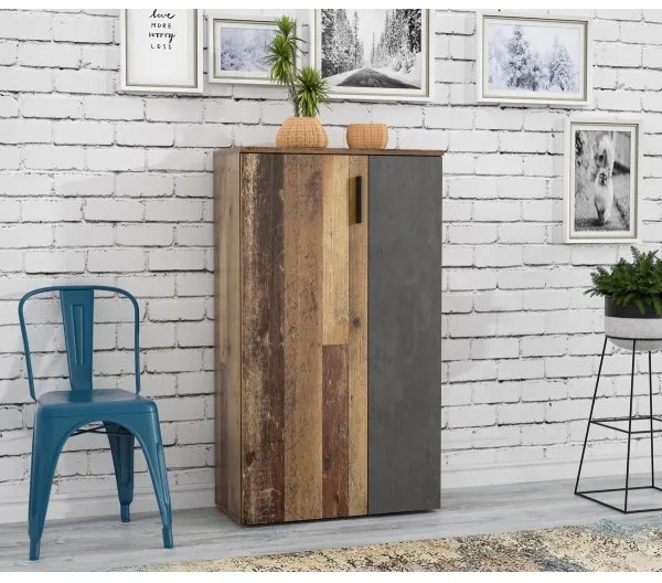 Botník ETON hnedá/antracit