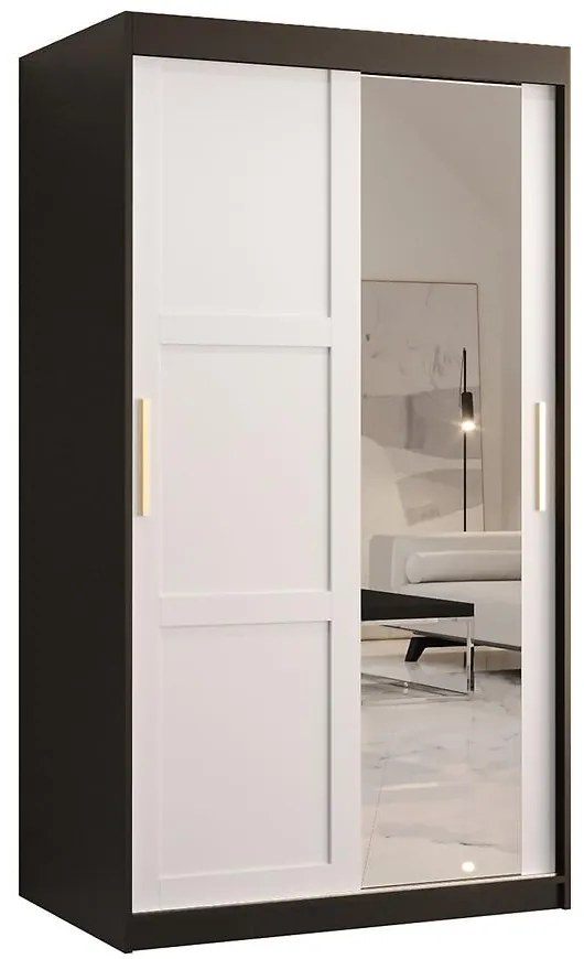 Skriňa Amiro 2 100 čierny/biely