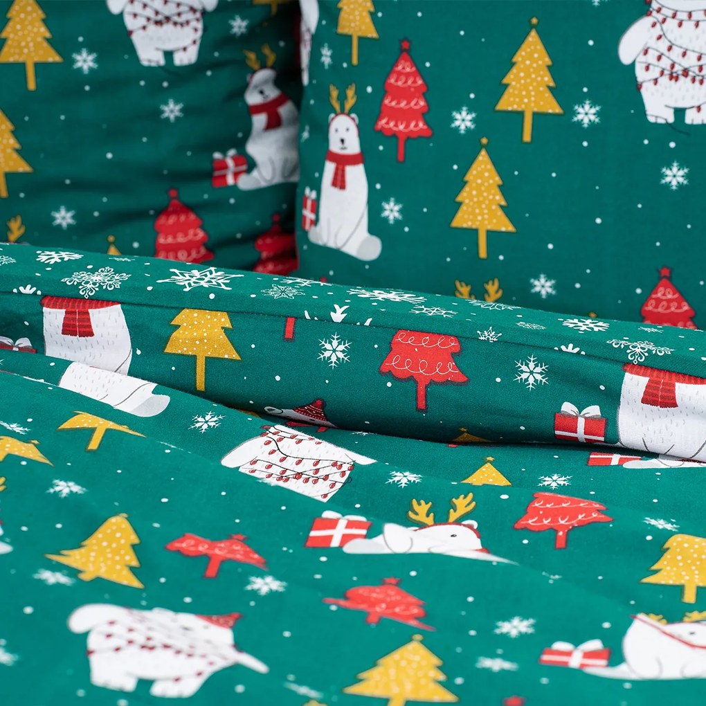 4Home Bavlnené obliečky Polar Bear, 140 x 200 cm, 70 x 90 cm