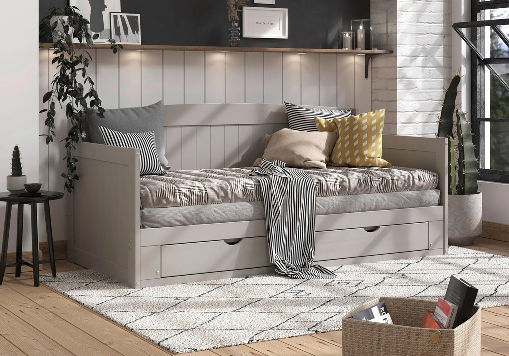XXXLutz POSTEĽ S VÝSUVNÝM LÔŽKOM 90-180/200 cm, P & B - Detské izby - 002561000104