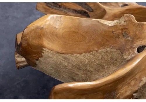 Konferenčný stôl Root 44120 Ø100cm Drevo Teak  - Komfort-nábytok