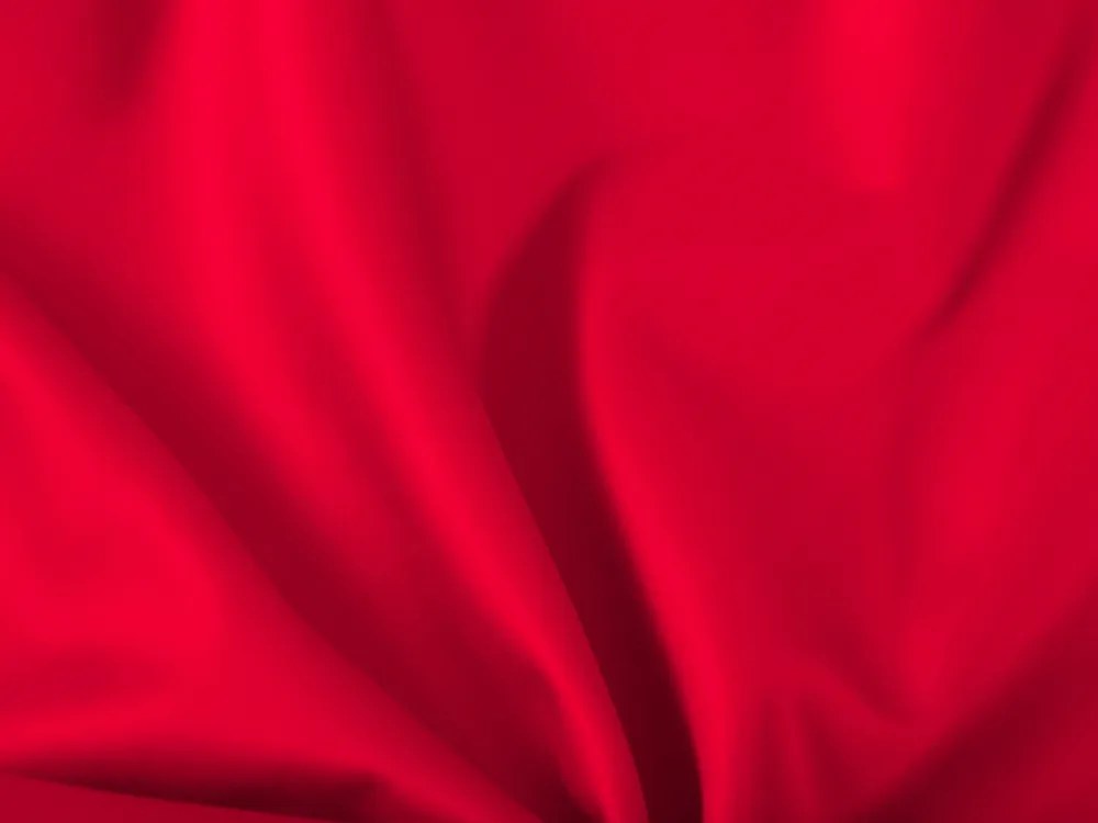 Biante Oválny bavlněný saténový ubrus ST-010 Sýto červený 100x160 cm