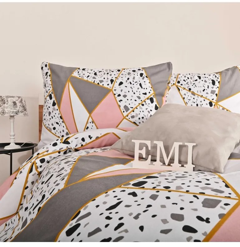 Flanelové obliečky Galina EMI, Štandardný set jednolôžko obsahuje 1x 140x200 + 1x 70x90