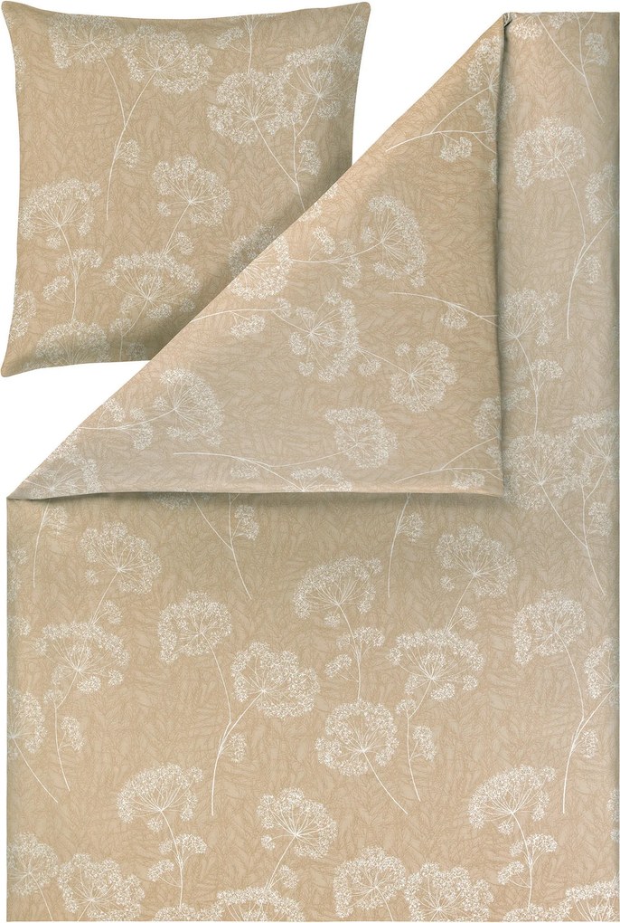 XXXLutz POSTEĽNÁ BIELIZEŇ, interlock džersej, piesková, 140/200 cm Estella - Obliečky & plachty - 004142136401
