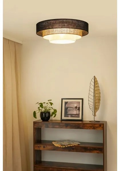 Brilagi -Stropné svietidlo ASPEN LUNETA LED/12W/230V pr. 60 čierna/béžová/krémová