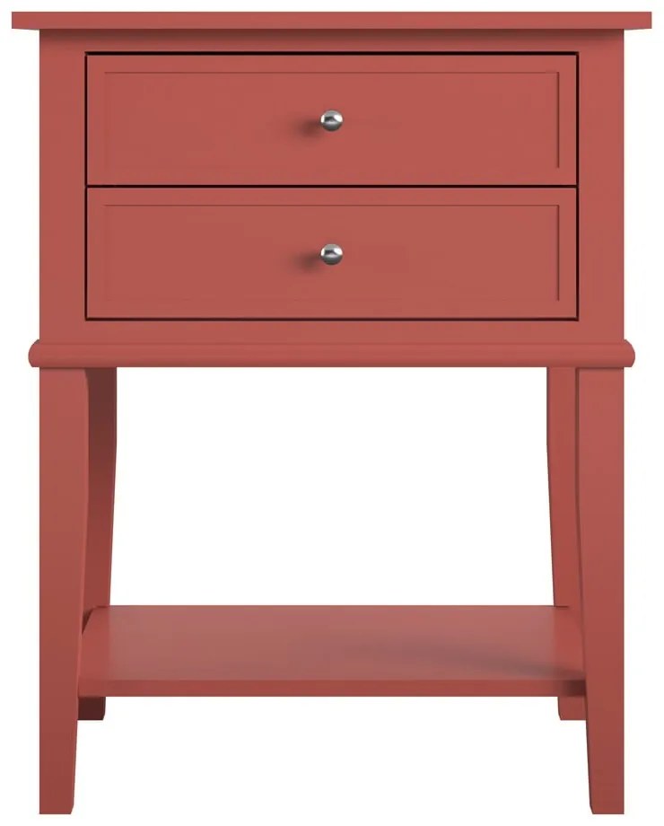 Nočný stolík v tehlovej farbe Franklin – Støraa