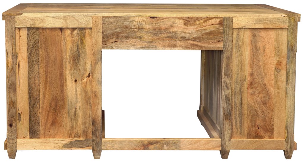 furniture-nabytek.cz - Dřevěný kancelářský stůl z masivu mango 160x80x80