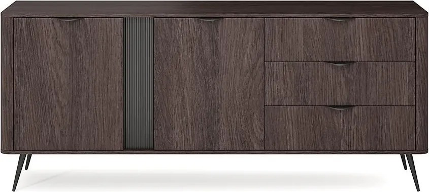 Komoda 195 2d3s Veris D Dub Dunin + Čierna