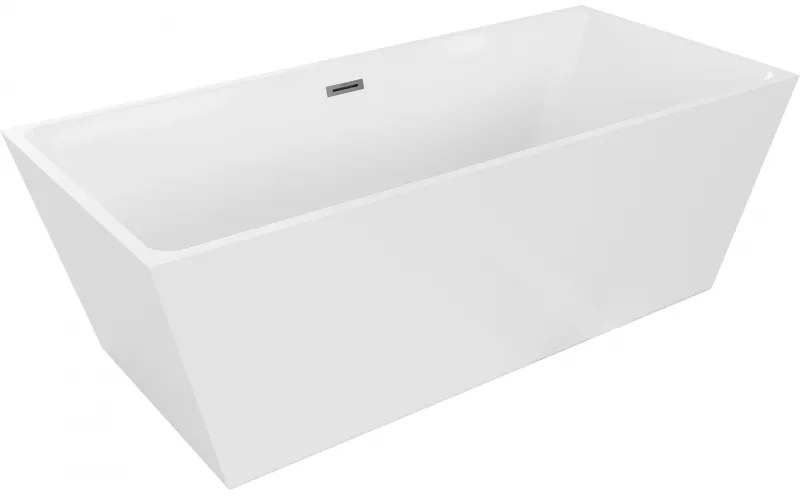 Mexen Lita, voľne stojaca vaňa 170 x 75 cm, biela, brúsený grafit prepad, 52121707500-95