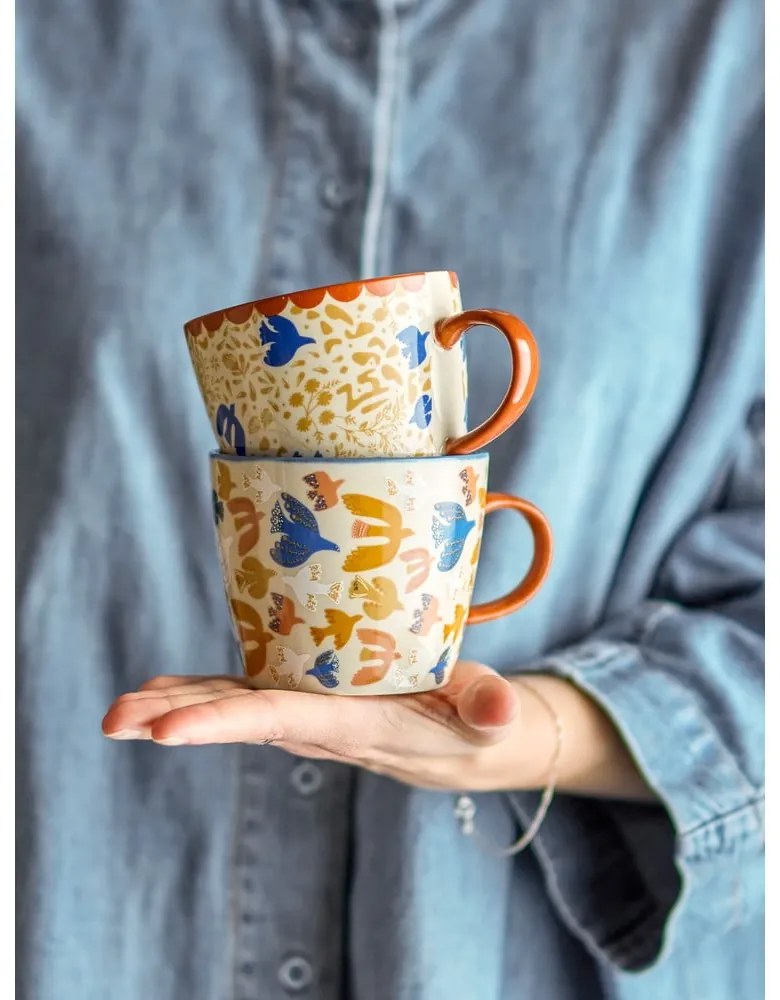 Šálky v súprave 2 ks z kameniny 300 ml Anniversary – Bloomingville