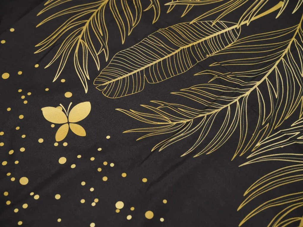 Obliečky z mikrovlákna VISATA čierne Rozmer obliečky: 2 ks 70 x 80 cm | 160 x 200 cm